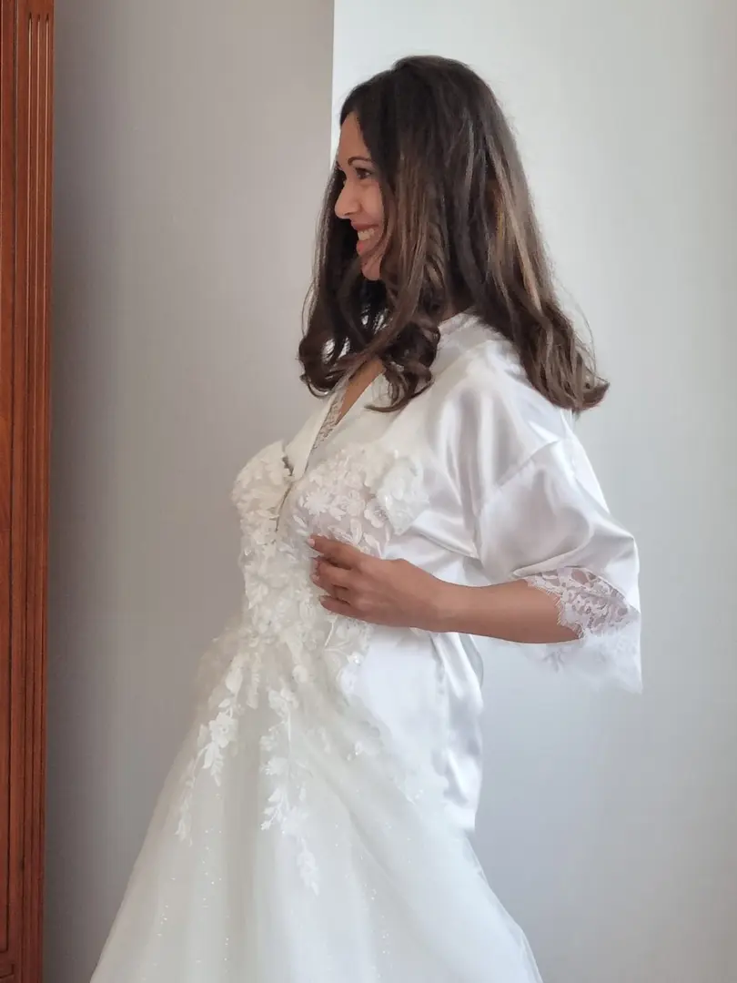 Debora provando l'abito