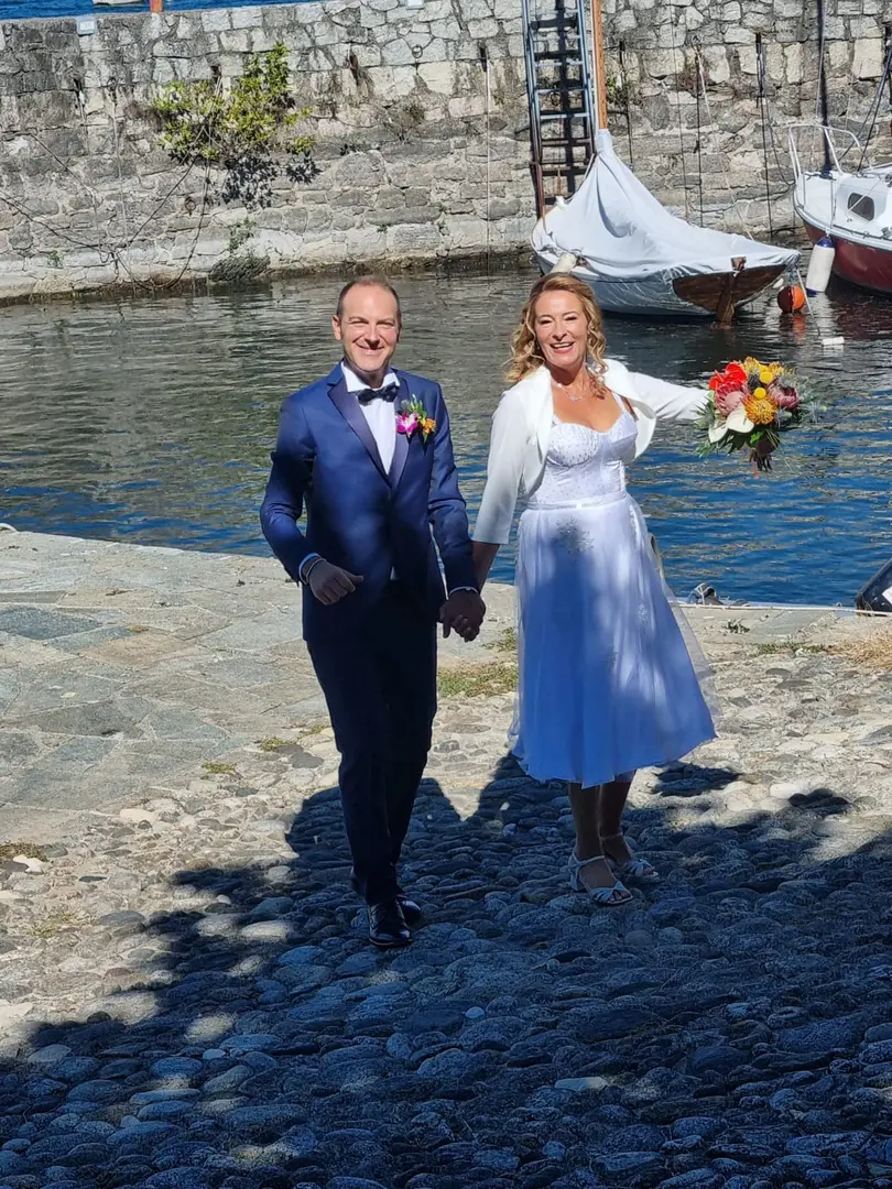 Laura sposa a Cerro (Va) con uno splendido sole